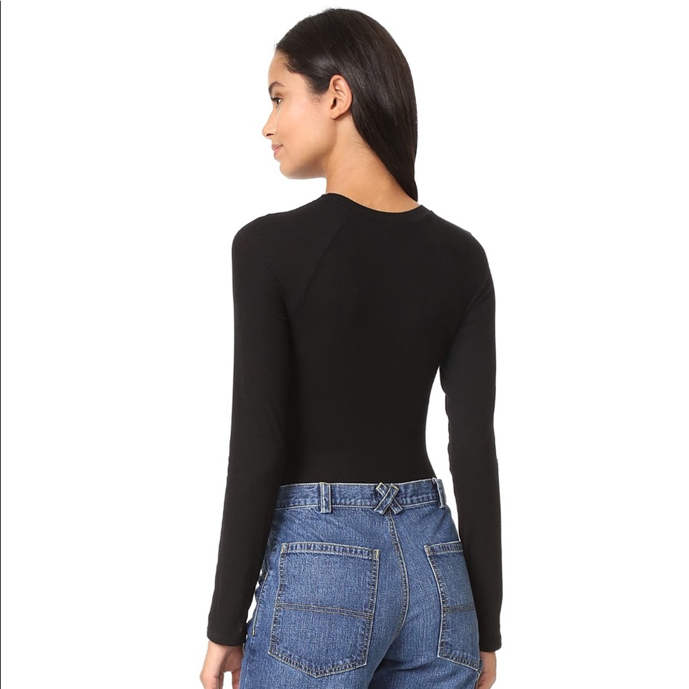 ONLY HEARTS • Long Sleeve Black Thong Bodysuit - Picture 3 of 9
